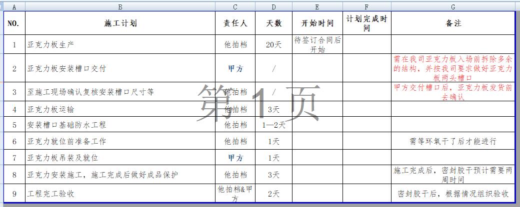 亞克力泳池施工圖，瑞地格樂亞克力游泳池